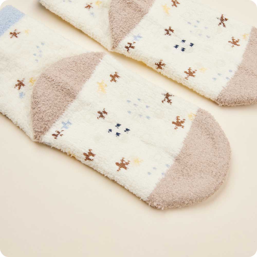 Image 111: Microwavable Sloth Crew Socks - Warmies USA