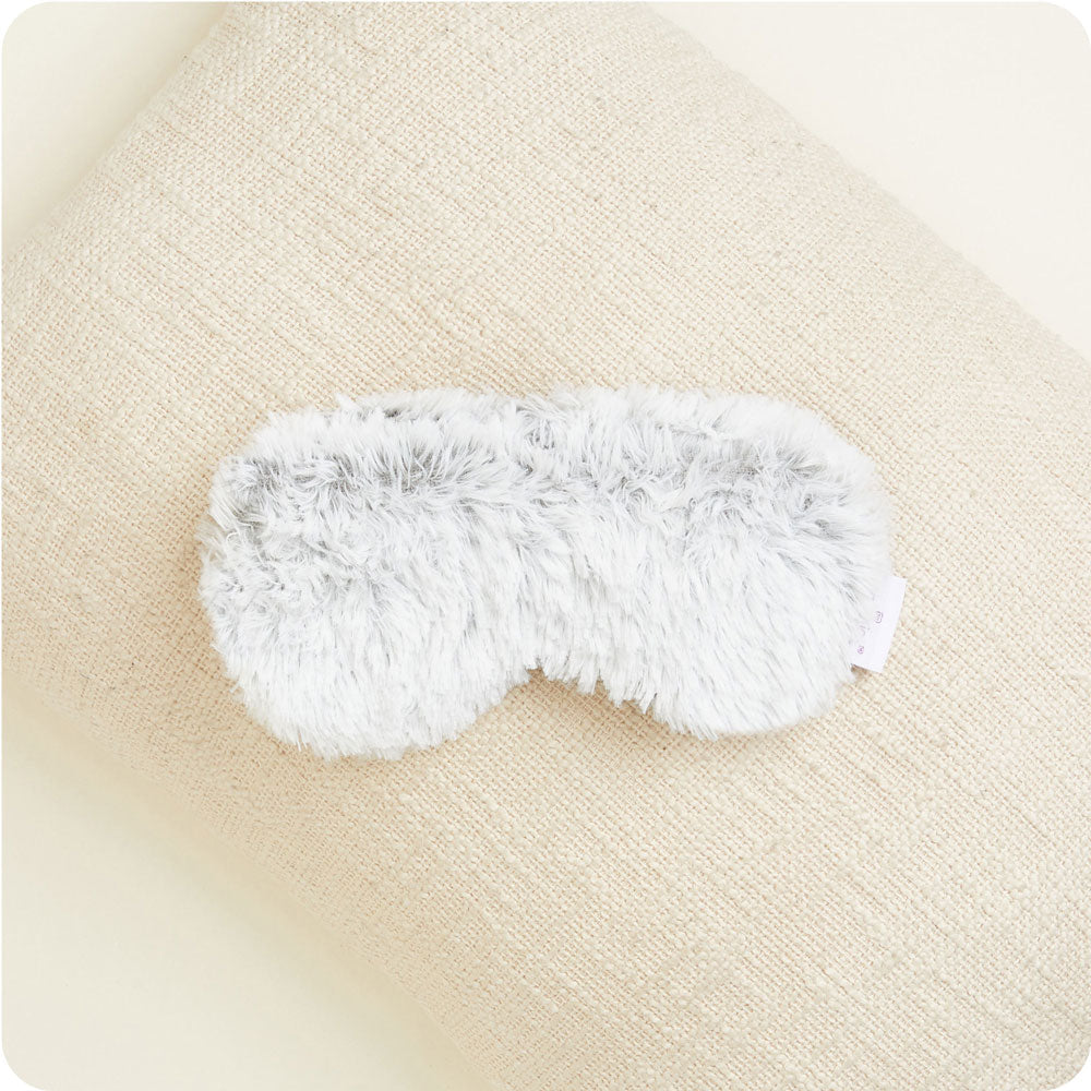 Image 93: Indulge in relaxation with Warmies USA's Gray Marshmallow Eye Mask—microwave, soothe, repeat.