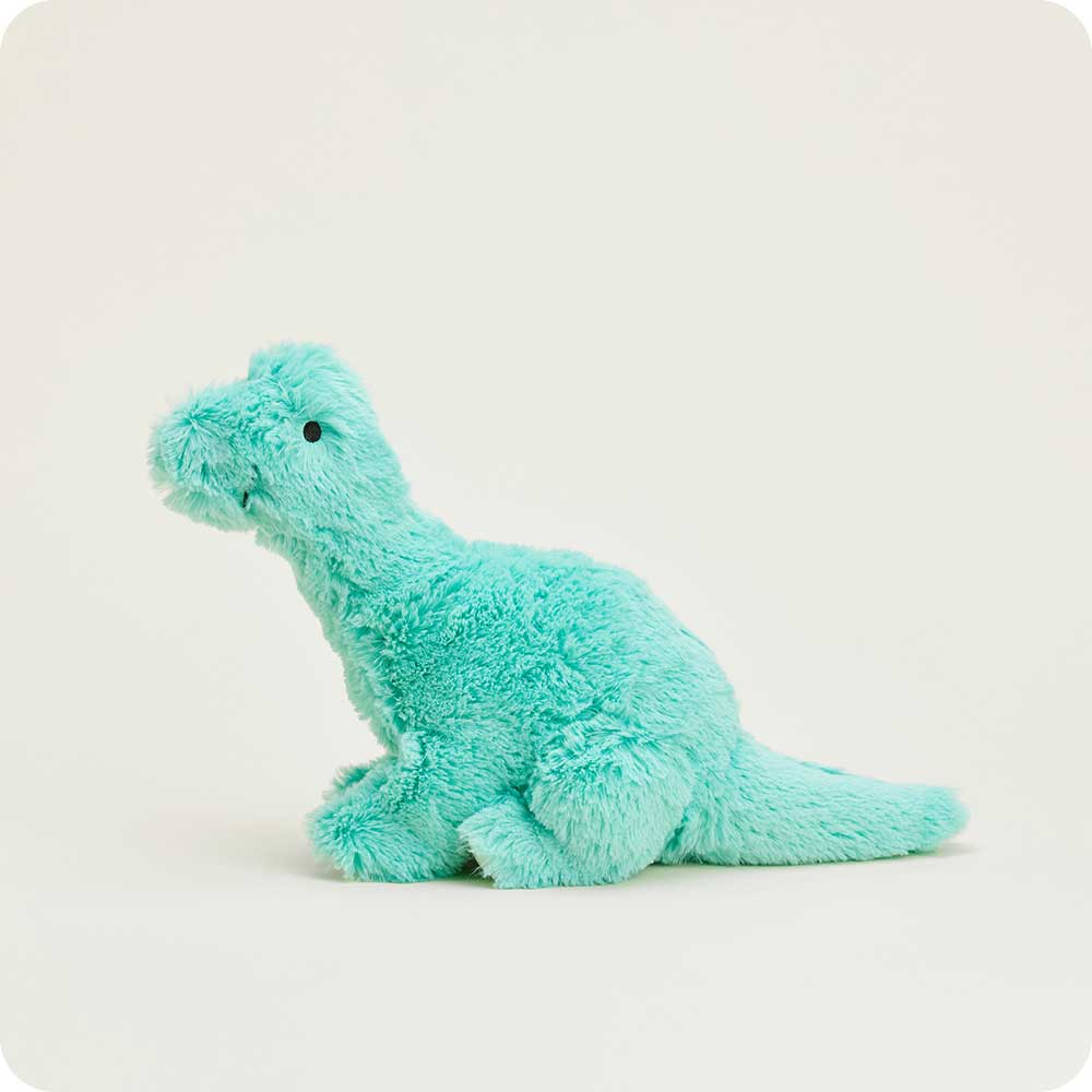 Image 95: Microwavable Teal Long Neck Dinosaur
