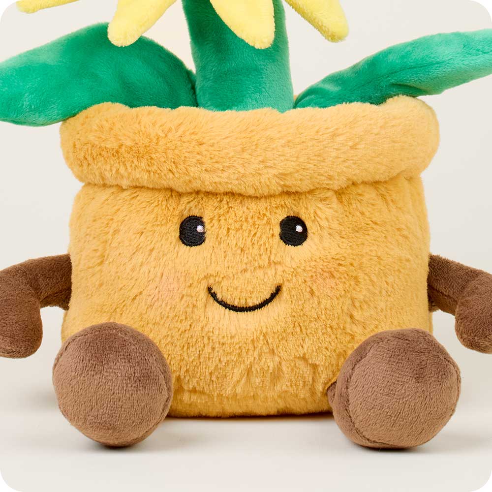 Image 103: Yellow Flower Pot Stuffed Animal Warmies