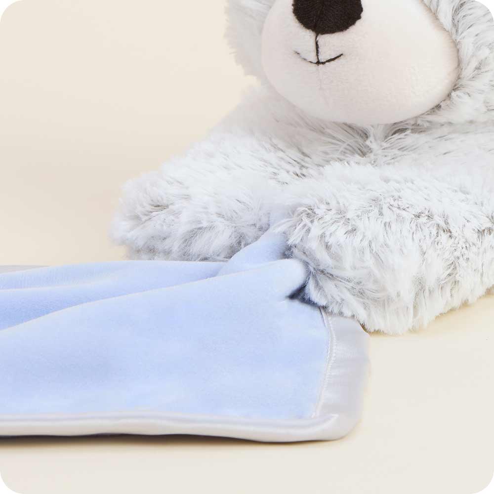 Image 97: Soft Warm Weighted Marshmallow Bear Infant Security Blanket Plush Warmies