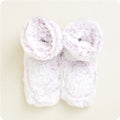 Image 91: Microwavable Marshmallow Lavender Warmies Boots - Warmies USA
