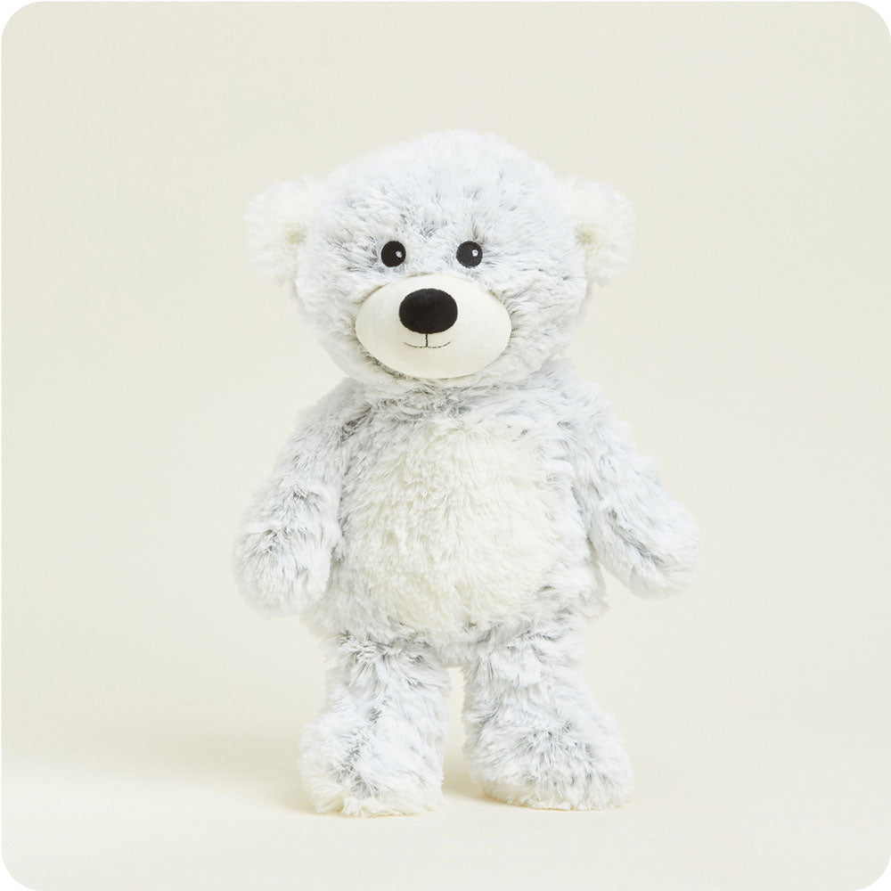 Image 100: Heated Gray Marshmallow Bear Plush Warmies