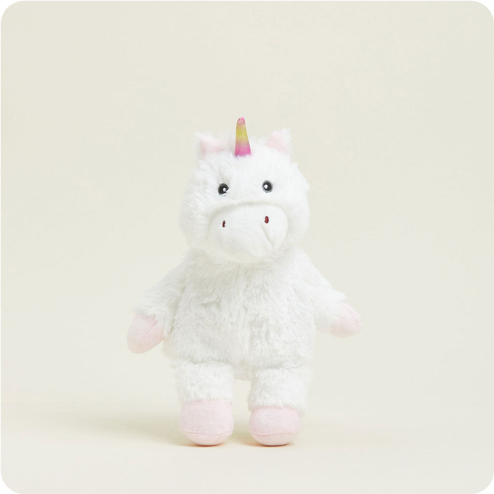 Image 101: Heated White Unicorn Plush Warmies Junior